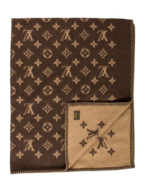 replica louis vuitton throw blanket|Louis Vuitton monogram blanket.